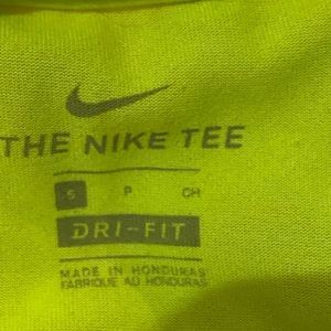 3 boys Nike tees size S (8-10y/o) - red and green are dri fit.
